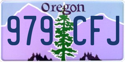 OR license plate 979CFJ