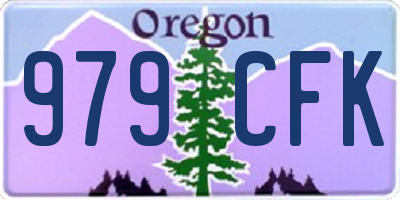 OR license plate 979CFK