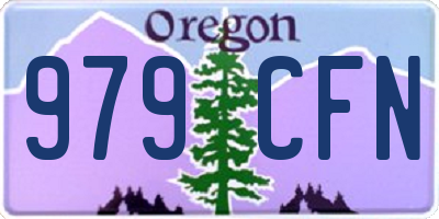 OR license plate 979CFN