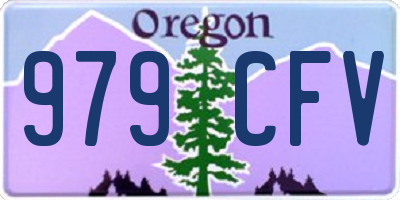OR license plate 979CFV