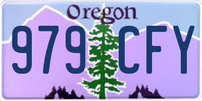 OR license plate 979CFY