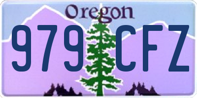 OR license plate 979CFZ