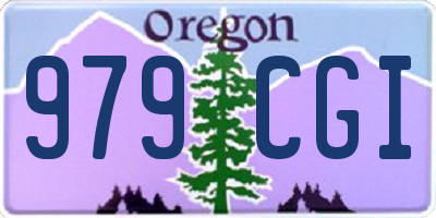 OR license plate 979CGI