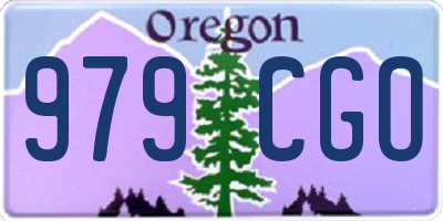 OR license plate 979CGO