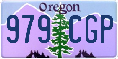 OR license plate 979CGP