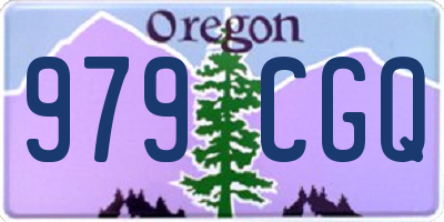 OR license plate 979CGQ