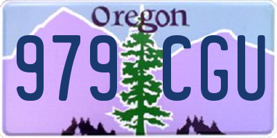 OR license plate 979CGU