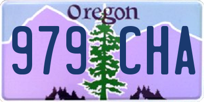 OR license plate 979CHA