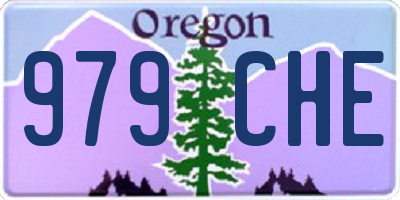 OR license plate 979CHE