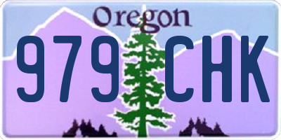 OR license plate 979CHK