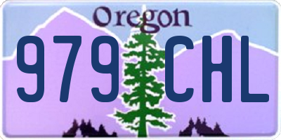 OR license plate 979CHL