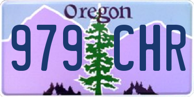 OR license plate 979CHR