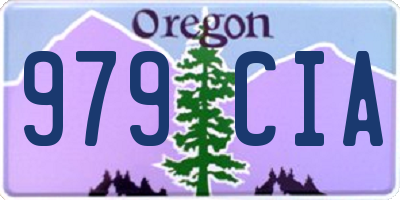 OR license plate 979CIA