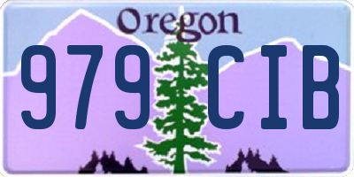 OR license plate 979CIB