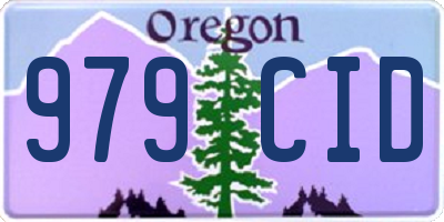 OR license plate 979CID