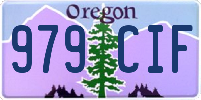 OR license plate 979CIF