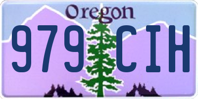 OR license plate 979CIH