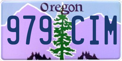 OR license plate 979CIM