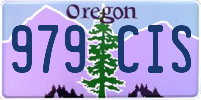OR license plate 979CIS