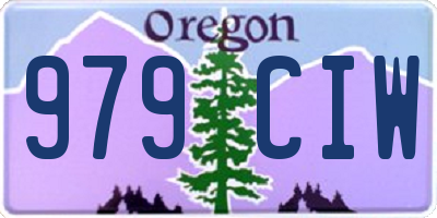OR license plate 979CIW