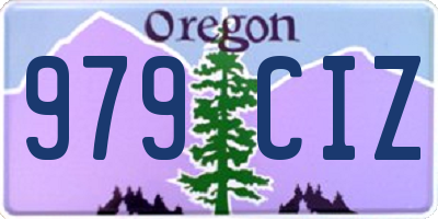 OR license plate 979CIZ