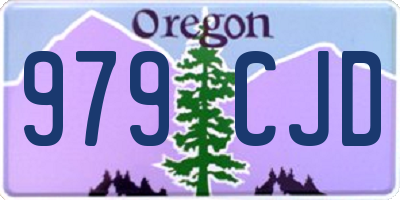 OR license plate 979CJD