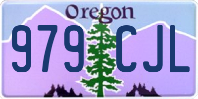 OR license plate 979CJL