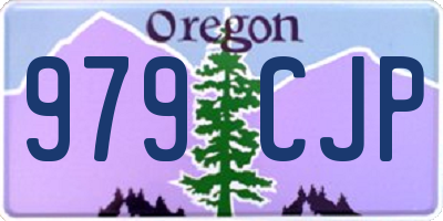 OR license plate 979CJP