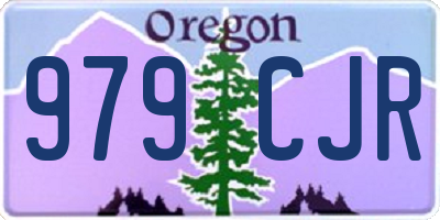 OR license plate 979CJR