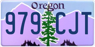 OR license plate 979CJT