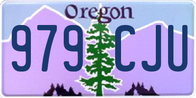 OR license plate 979CJU