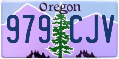 OR license plate 979CJV