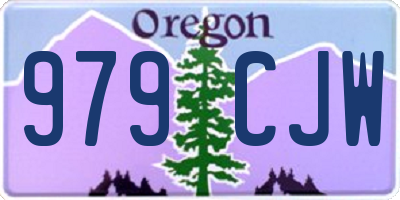 OR license plate 979CJW