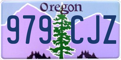 OR license plate 979CJZ