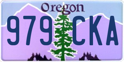 OR license plate 979CKA