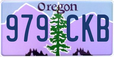 OR license plate 979CKB