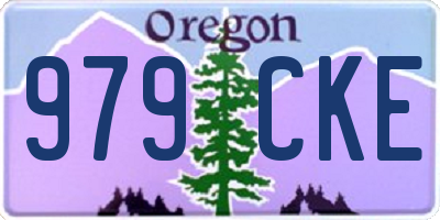OR license plate 979CKE