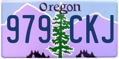 OR license plate 979CKJ