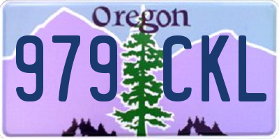 OR license plate 979CKL