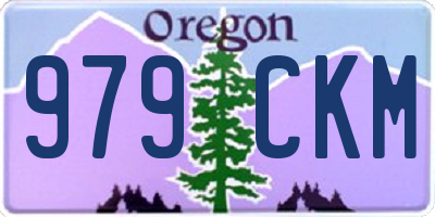 OR license plate 979CKM