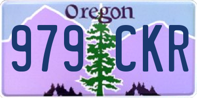 OR license plate 979CKR