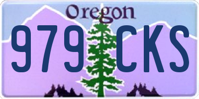 OR license plate 979CKS
