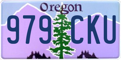 OR license plate 979CKU