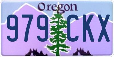 OR license plate 979CKX