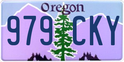 OR license plate 979CKY