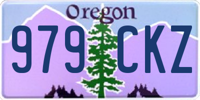 OR license plate 979CKZ