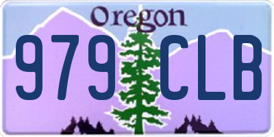 OR license plate 979CLB