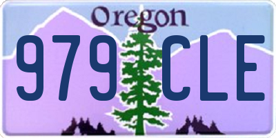 OR license plate 979CLE