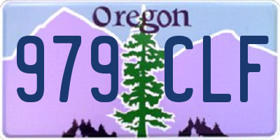 OR license plate 979CLF