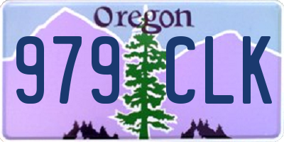 OR license plate 979CLK